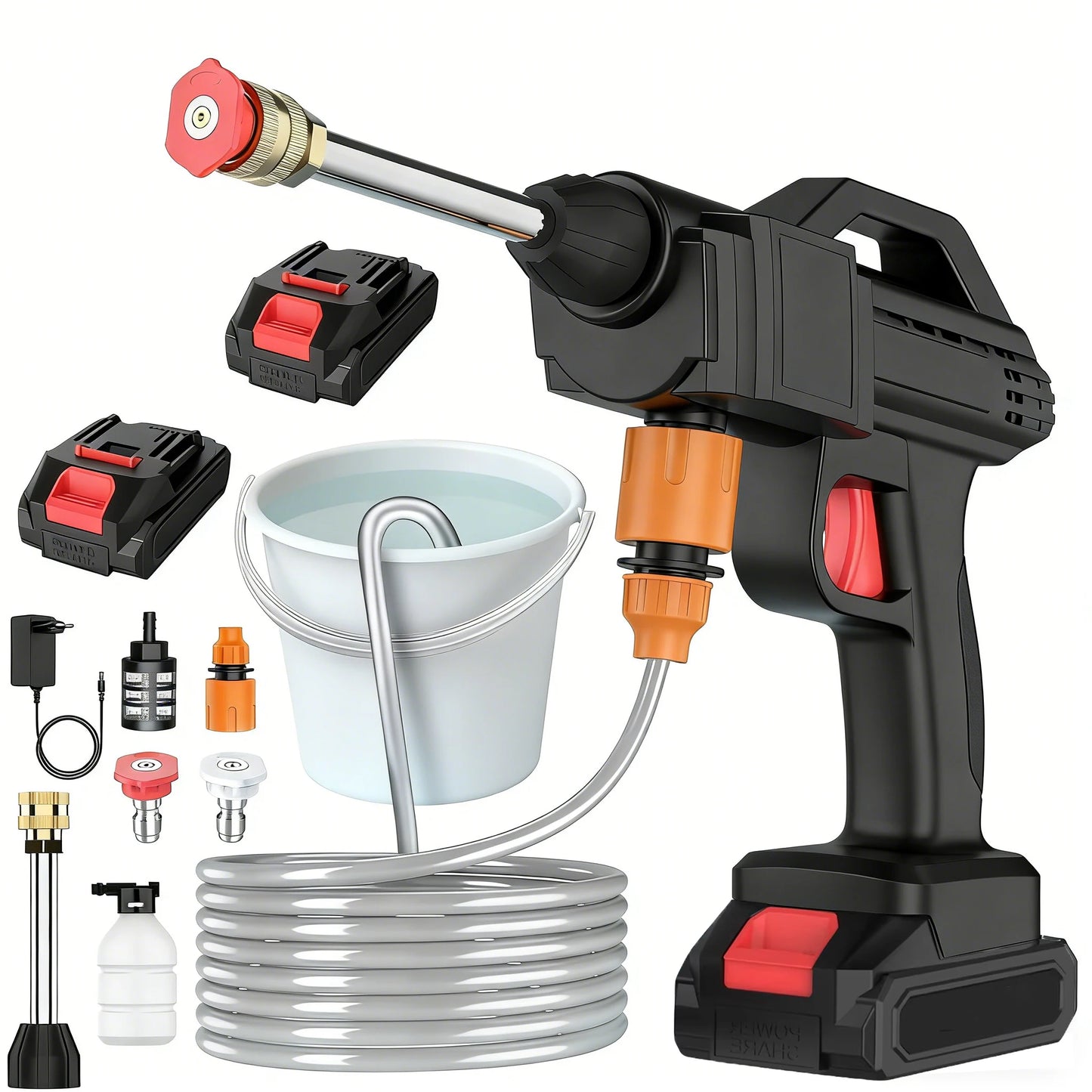 Myjka 1500W WUIETI High Pressure Cleaner - Kompatybilna z Karcher do Domu i Ogrodu