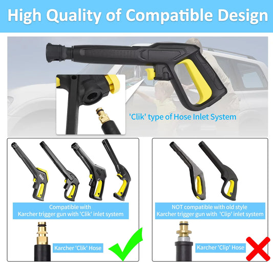 Pistolet Wymienny do Myjki Karcher K2-K7 - Wysokociśnieniowy Pistolet Natryskowy