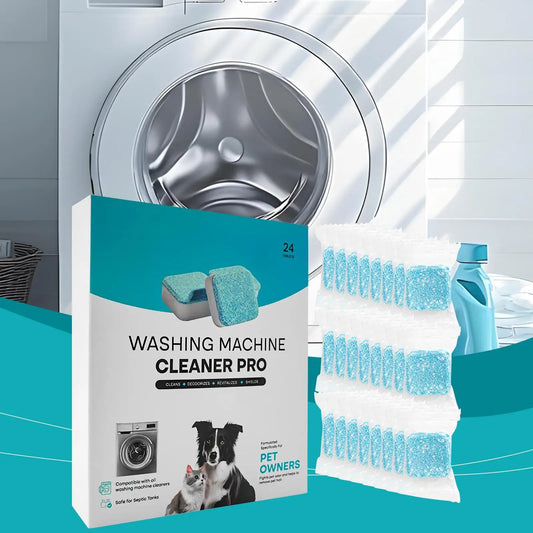 24Pcs Washing Machine Cleaner Powerful Descaling and Deodorizing Effervescent Tablets Domestic Cleaning For Machines Tank Home