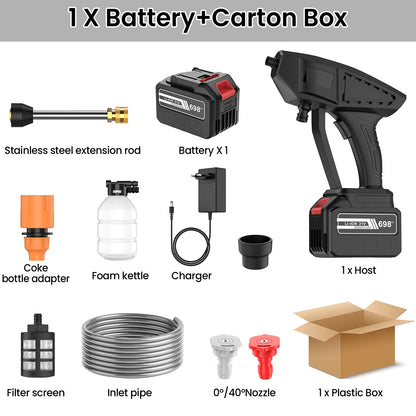 Myjka Bezprzewodowa 30000mAh - Cordless Electric Car Washer Gun Portable Lithium Battery
