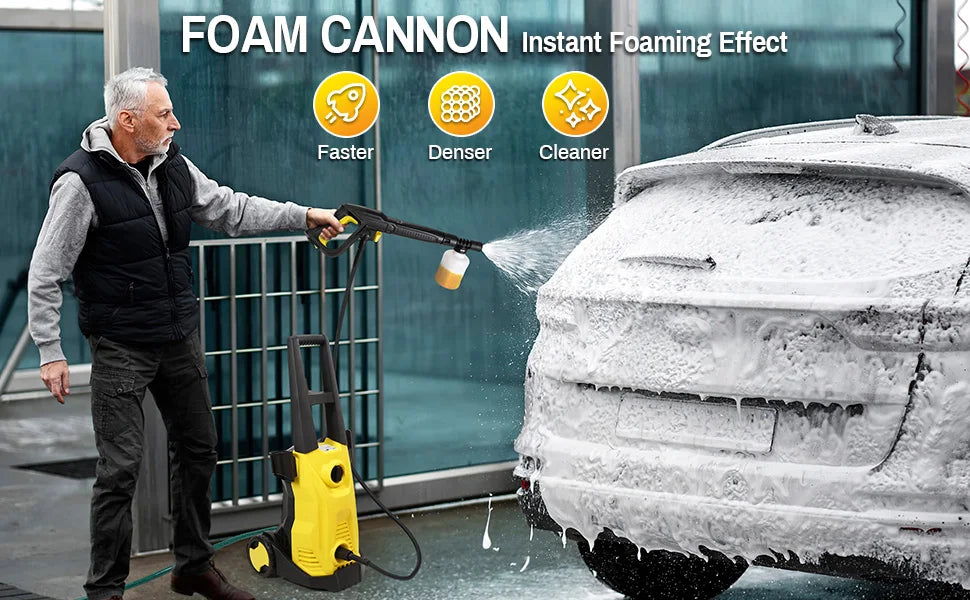 Myjka Ciśnieniowa 150Bar 1500W - Profesjonalne Czyszczenie Samochodu i Ogrodu