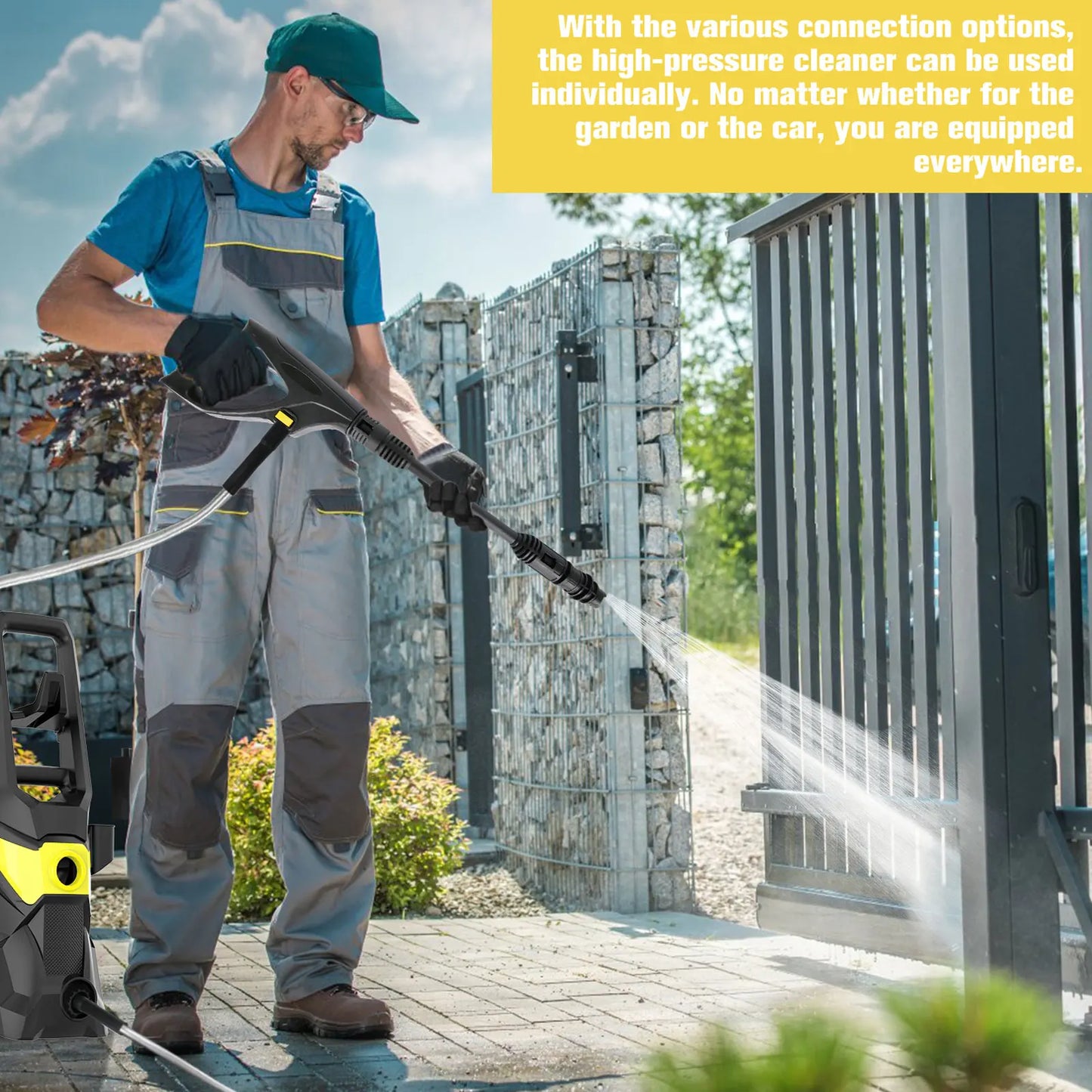 Myjka 135Bar 1500W Electric - High Pressure Washer Car Garden Washing Water Spray Gun High-Power Pump