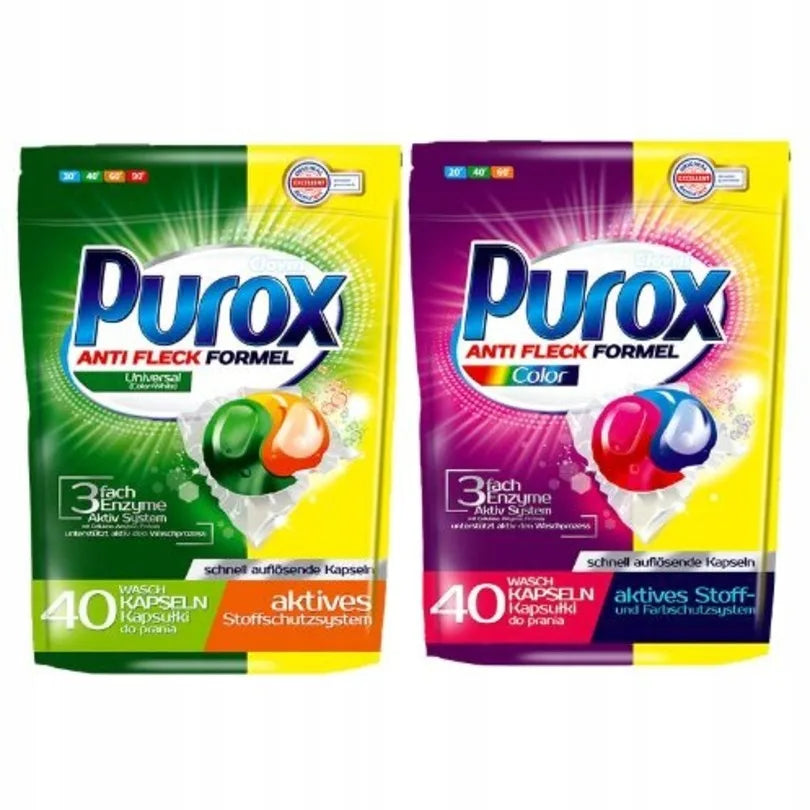 Purox Universal+Color 80szt - Kapsułki do Prania Uniwersalne
