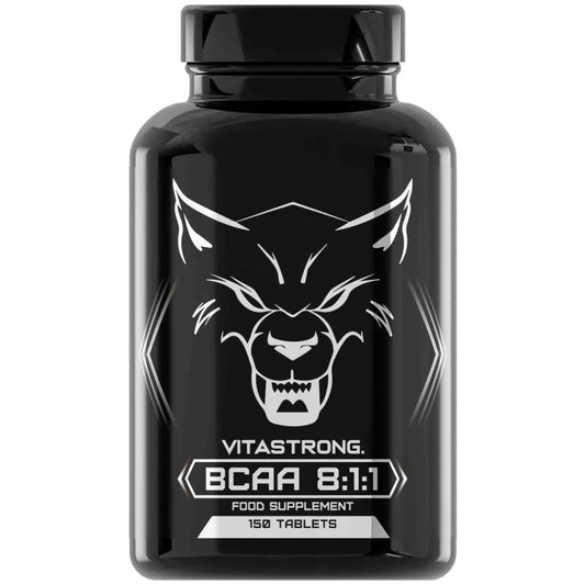 BCAA 8:1:1 Vitastrong 5000mg - Aminokwasy Rozgałęzione z Witaminą B6 Pre/Post Workout 150 Tabletek