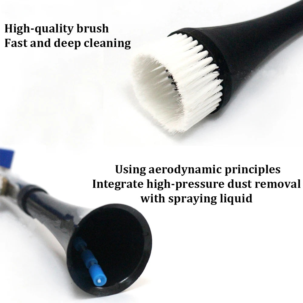 Pistolet Tornado do Mycia Samochodu - Szczotka Detailingowa High Pressure z Przyłączem Europejskim