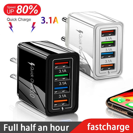 Ładowarka USB Quick Charge 3.0 - iPhone 15 Pro Max Tablet Podróżna EU/US