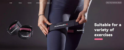 Opaski Treningowe na Nogi 2szt - Regulowane Opaski BFR do Wzrostu Mięśni