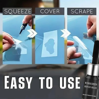 Zestaw Naprawy Szyby Samochodowej - Usuwanie Rys Pęknięć Car Windshield Repair Kit