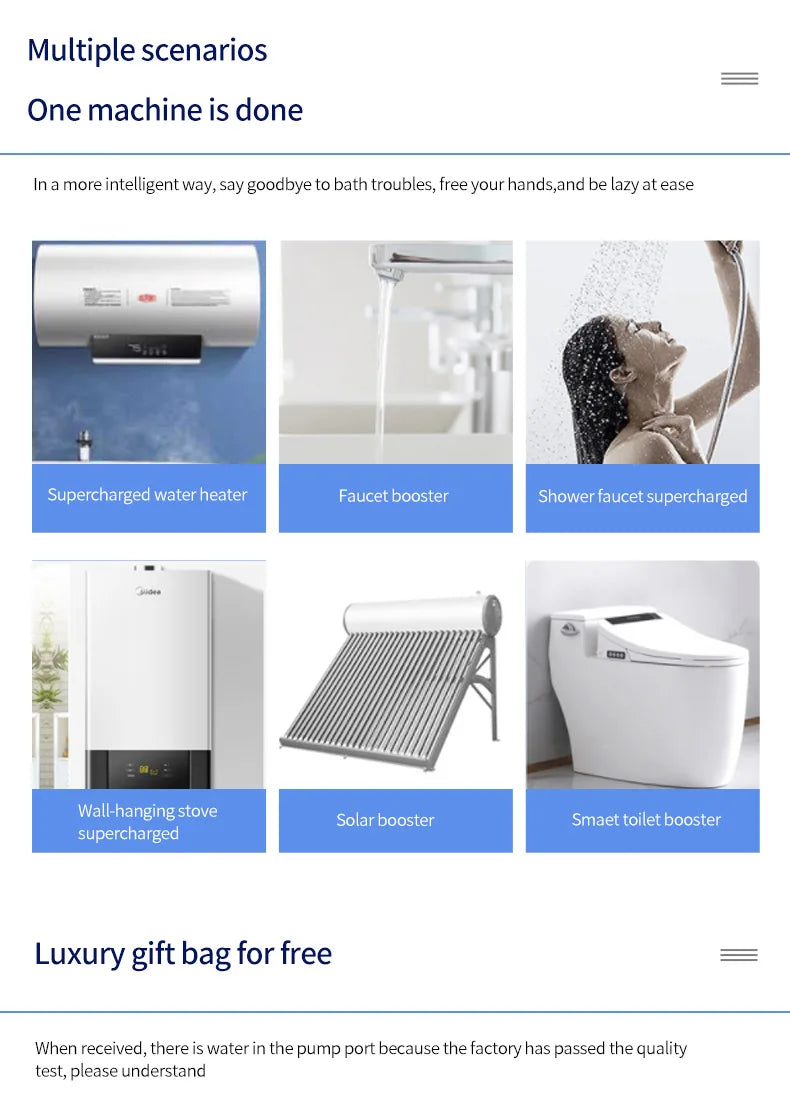 Pompa Prysznicowa 24V Automatyczna - Zwiększenie Ciśnienia Wody w Domu