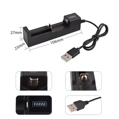 Ładowarka Baterii 18650 Li-ion 1/2/4 Sloty - USB 3.7V/4.2V Wieloslotowa