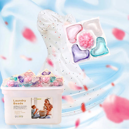 50Pcs Laundry Detergent Soap Box 5 in 1 Multi-purpose Strong Detergent Laundry Cleaning Washing Capsules for Home Dormitory