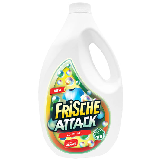 Frische Attack Color 5.5L - Żel do Prania Kolorowych Tkanin 110 Prań