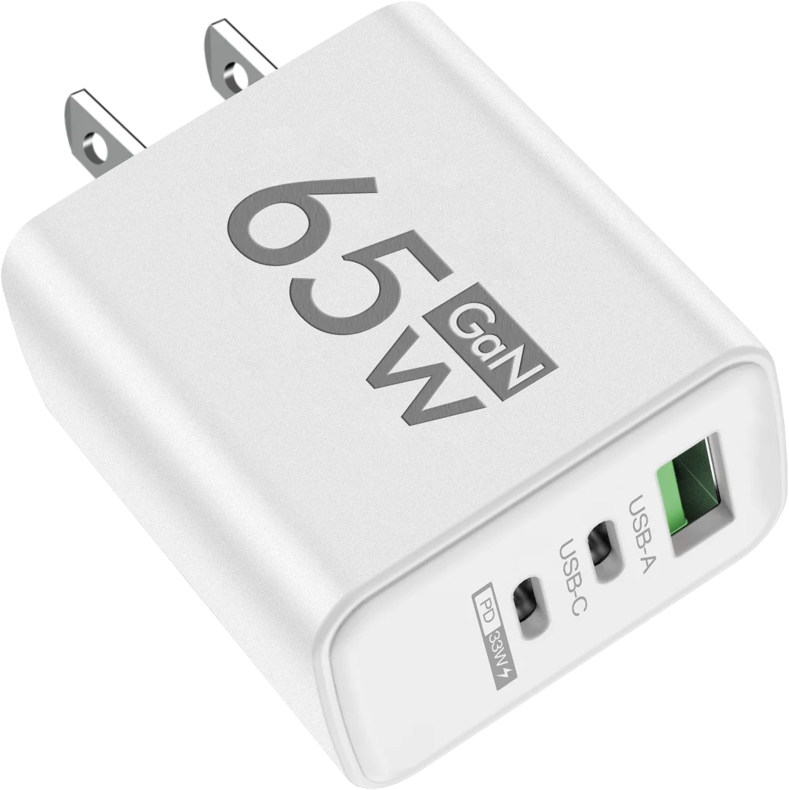 Ładowarka 65W GaN USB Type-C PD QC3.0 - Szybka iPhone 14 13 Samsung Xiaomi