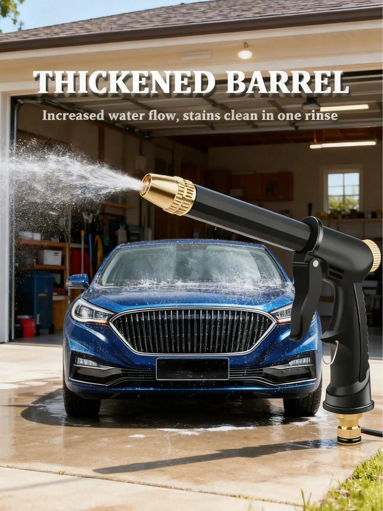 Myjka 2X Pressure Portable - High-Pressure Washer Gun Car Washing Driveway Outdoor Gardening