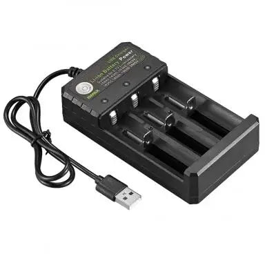 Ładowarka 4 Sloty USB 18650 Li-ion - Niezależne Ładowanie 4.2V Baterii