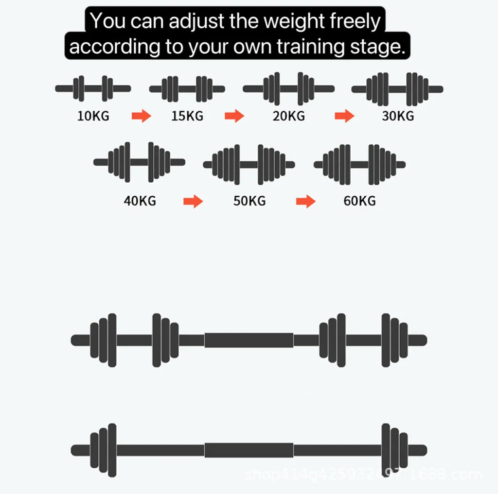 Żeliwne Hantle 10-30kg - Zestaw Hantli i Sztangi do Siłowni Domowej z Pudełkiem