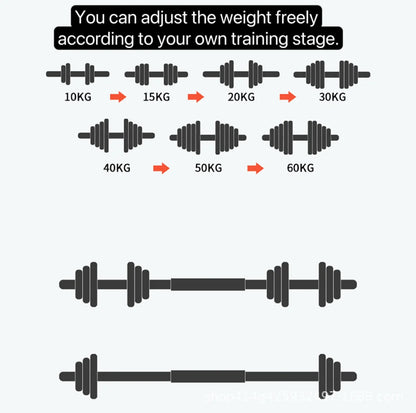 Żeliwne Hantle 10-30kg - Zestaw Hantli i Sztangi do Siłowni Domowej z Pudełkiem