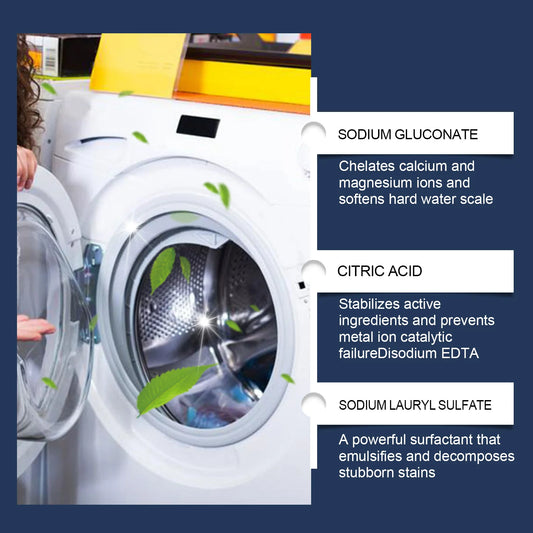 JUE FISH 100ML Washing Machine Tub Cleaner Agent Gentle on Body Clothes And Hands Eco-Friendly Cleaning Solution