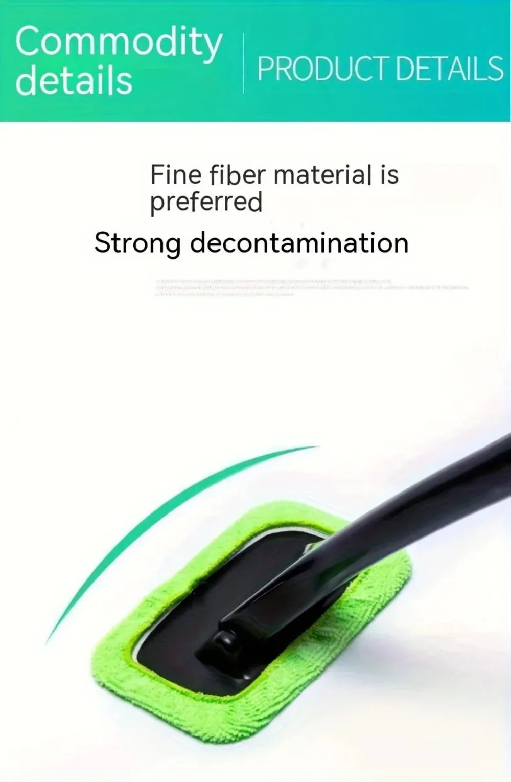 Szczotka do Czyszczenia Szyb Samochodowych - Zestaw z Gąbką i Ściągaczką