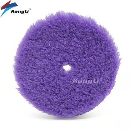 Gąbka Polerska z Wełny Jagnięcej 125mm/150mm - Pad do Woskowania i Polerowania Auta