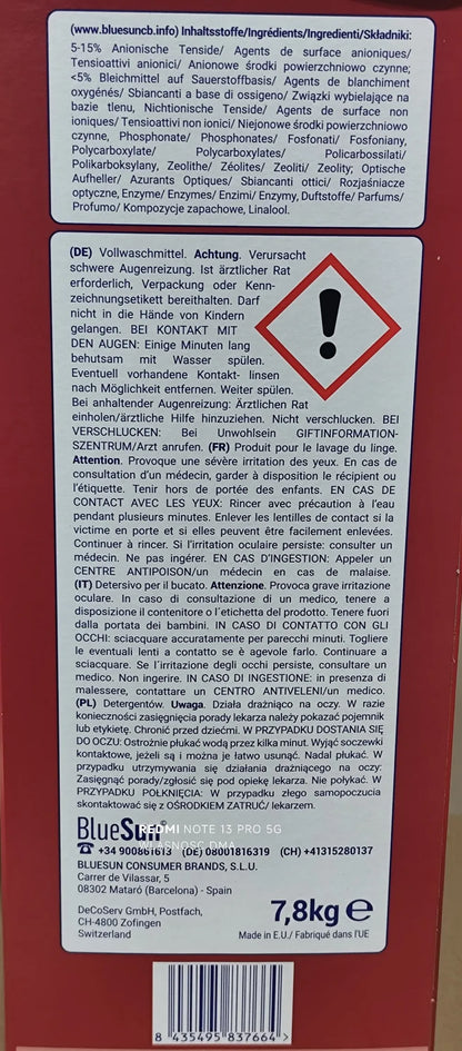 Frische Attack Color 5.5L Żel do Prania - 110 Prań dla Kolorowych Tkanin