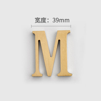 Mosiężne Numery Domowe i Litery - Samoprzylepne Znaki Ścienne 0-9 A-Z Złote