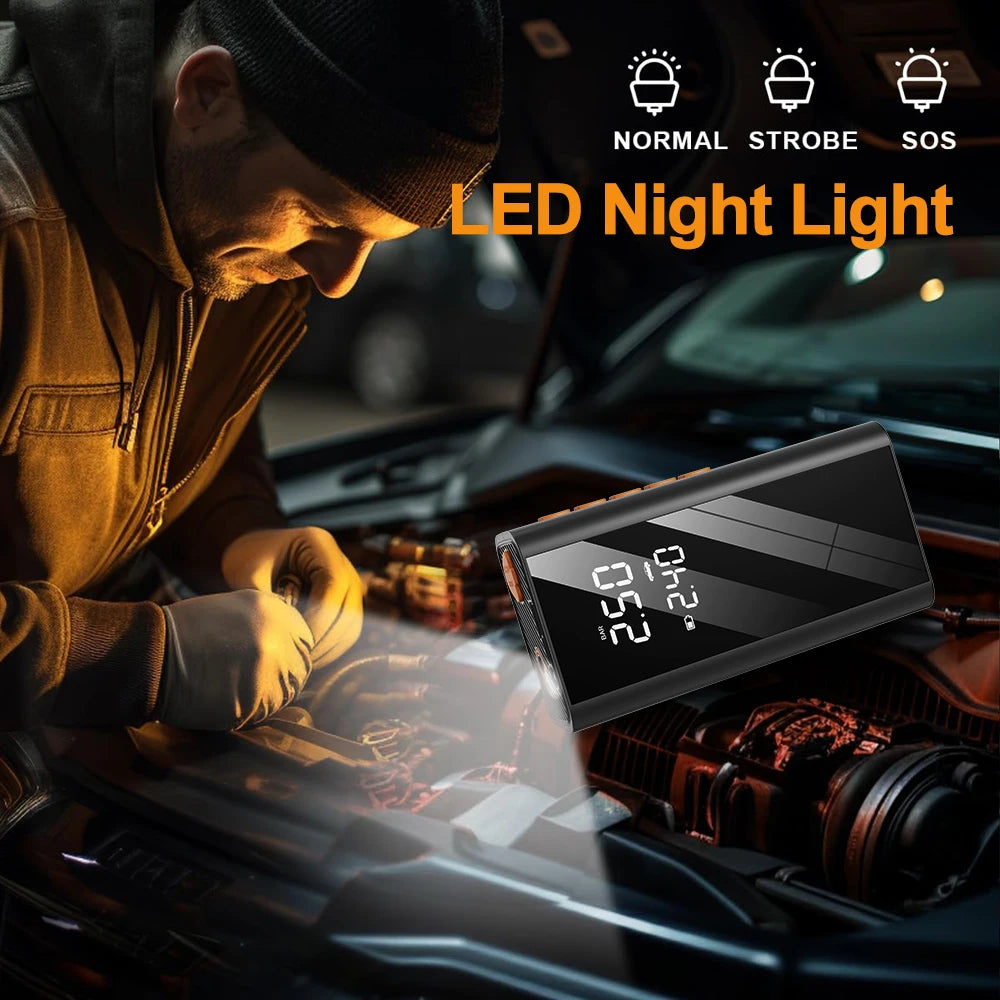 Rozrusznik Samochodowy 4w1 1200A 150PSI - Pompka Powerbank Kompresor