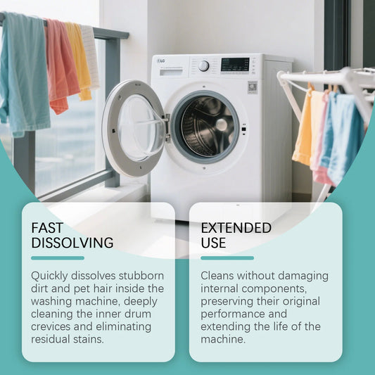 Washing Machine Cleaning Tablet Gentle Stain Limescale Removal Household Front-Load Washing Machine Keep Machine Clean Protected