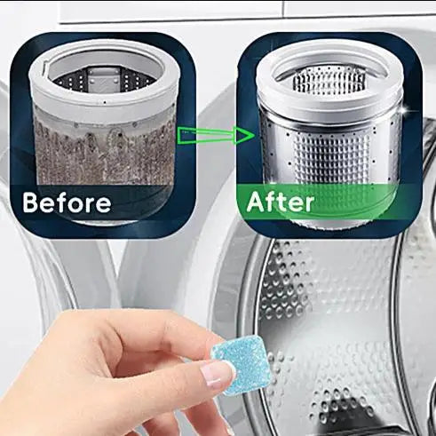 Washing Machine Cleaning Tablets 24Pcs/set Deep Cleaning Stain Remover Laundry Tub Deodorizer For Oxygen Cleaning