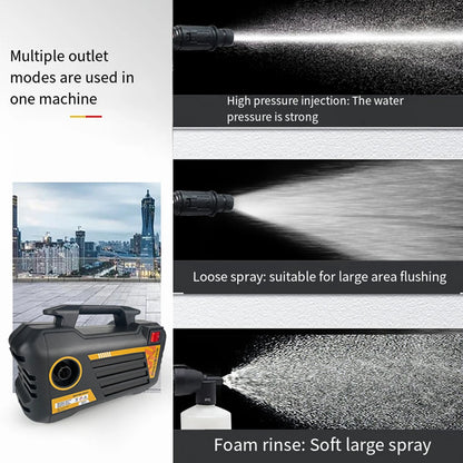 Myjka Ciśnieniowa Elektryczna 3000W 220V/110V - Przenośna do Mycia Auta i Ogrodu