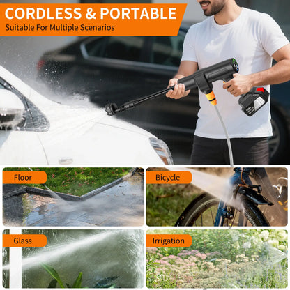 Myjka Ciśnieniowa Bezszczotkowa 50Bar - Akumulatorowa do Mycia Samochodu 18-21V