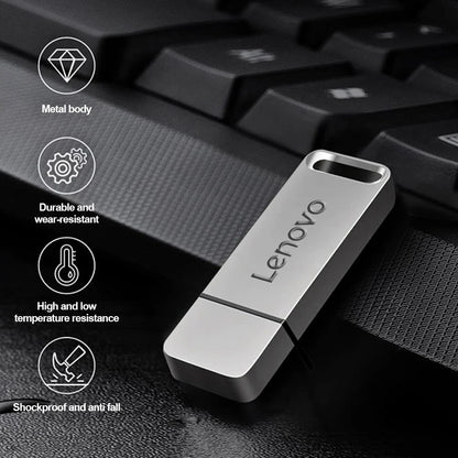 Pendrive Lenovo USB 3.0 1TB-64TB - Metalowy Szybki Transfer Wodoodporny dla PC i Laptopa