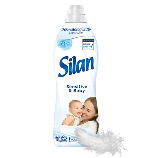 SILAN Sensitive & Baby 880ml - Płyn do Płukania Hipoalergiczny 40 Prań