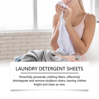 30/60/120PCS Laundry Soap Tablets Highly Concentrated and Powerful Stain Removal Portable Portable Ingredients Gentle