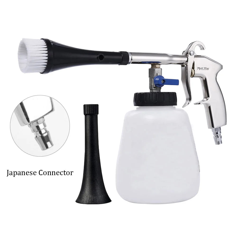 Pistolet Tornado do Mycia Samochodu - Szczotka Detailingowa High Pressure z Przyłączem Europejskim