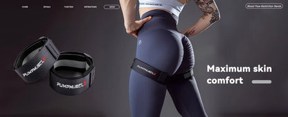 Opaski Treningowe na Nogi 2szt - Regulowane Opaski BFR do Wzrostu Mięśni