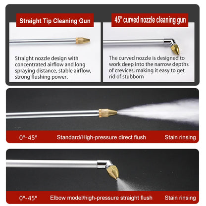 Pneumatyczny Pistolet Czyszczący 2w1 - Woda i Powietrze do Silnika
