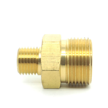 Adapter Drision M22 Male 1/4 Inch - Brass Water Jet Connector Fitting Washer High Pressure