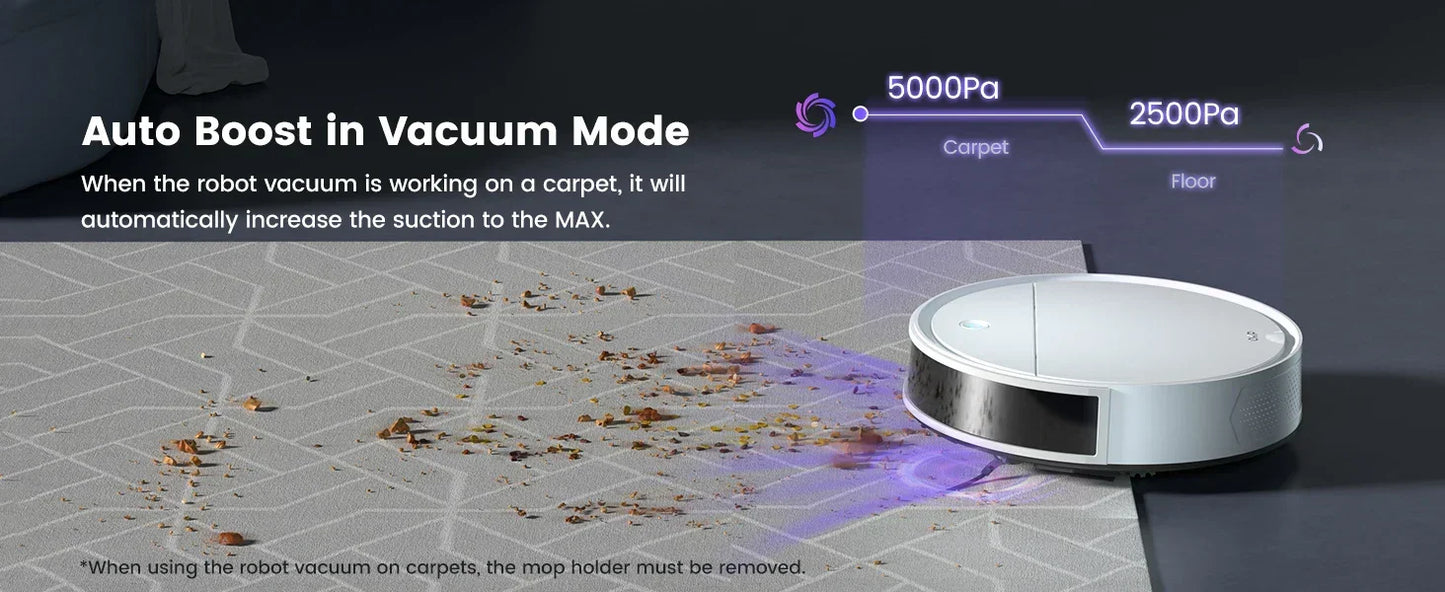 Robot Odkurzający OKP K5P 500Pa WiFi - Samoładujący