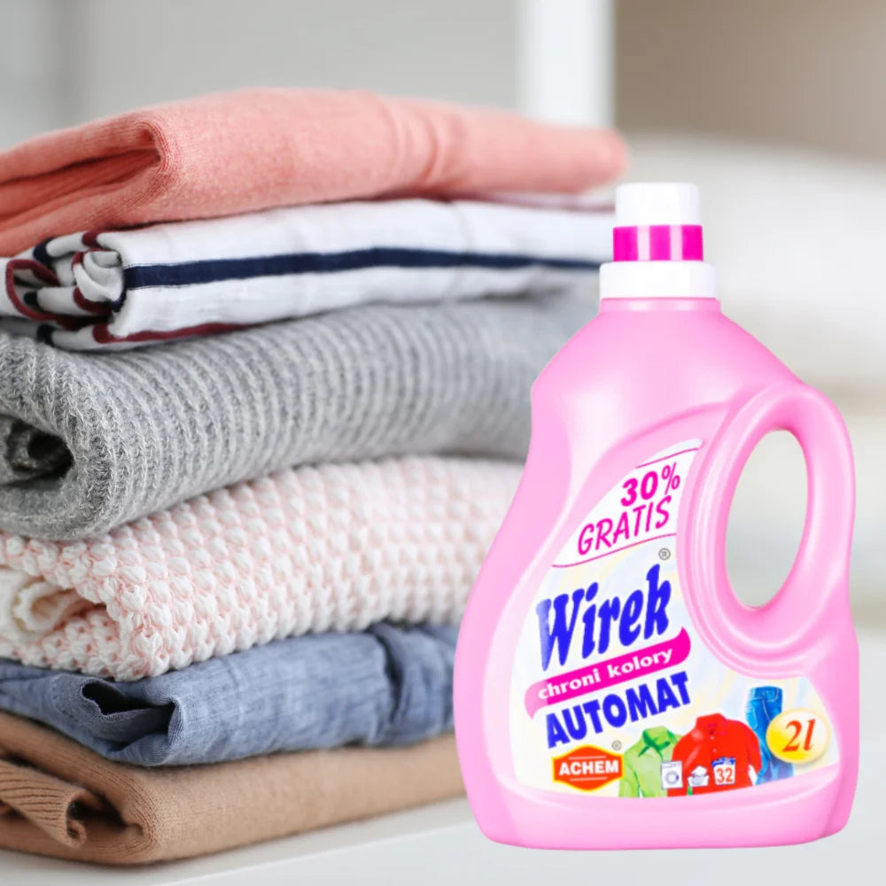 2 L COLOR Laundry Liquid WIREK PROTECTS COLORS Vending machine pink