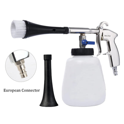 Pistolet Tornado do Mycia Samochodu - Szczotka Detailingowa High Pressure z Przyłączem Europejskim
