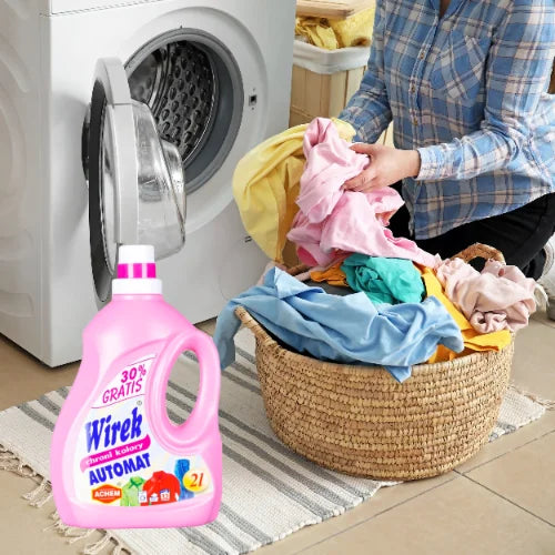 2 L COLOR Laundry Liquid WIREK PROTECTS COLORS Vending machine pink