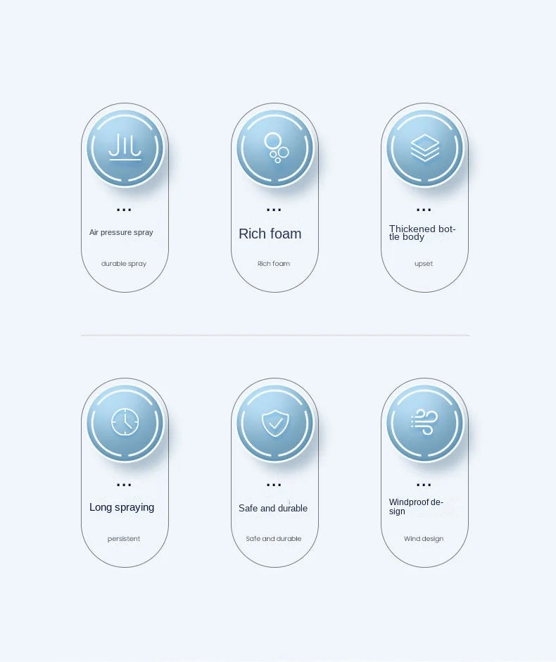 Opryskiwacz Piankowy 2L Hand Pump - Foam Sprayer 3 Nozzles Pneumatic Cannon Snow Foam Car Wash