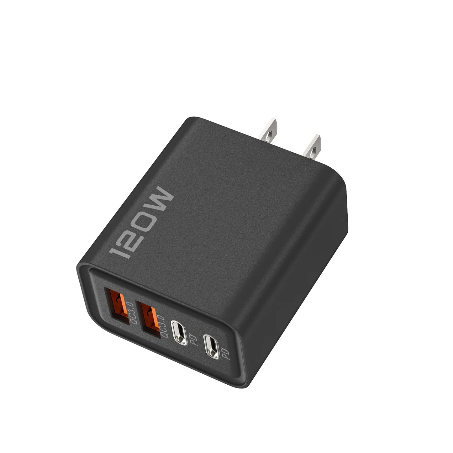 Ładowarka 120W 4 Porty USB-C PD QC3.0 - Podróżna iPhone Samsung EU/US/UK