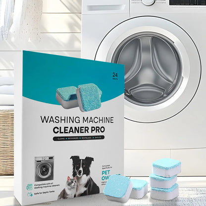 24Pcs Washing Machine Cleaner Powerful Descaling and Deodorizing Effervescent Tablets Domestic Cleaning For Machines Tank Home