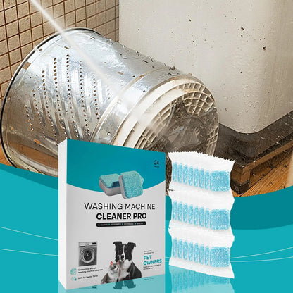 24Pcs Washing Machine Cleaner Powerful Descaling and Deodorizing Effervescent Tablets Domestic Cleaning For Machines Tank Home