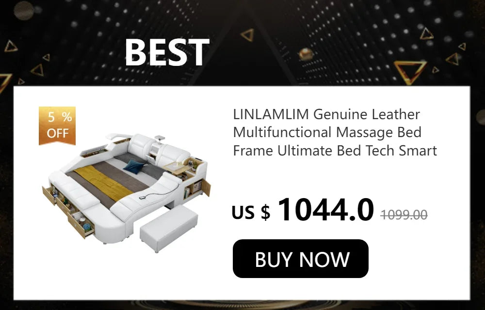 Sofa Narożna MANBAS ze Skóry Włoskiej - USB Bluetooth LED Schowek