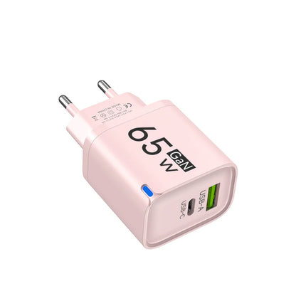 Ładowarka GaN 65W PD USB Type C - Szybka dla iPhone Xiaomi Huawei Samsung OnePlus