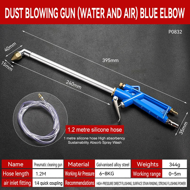 Pistolet Pneumatyczny Dual Adjustable - High-Pressure Spray Gun Car Engine Oil Dirt Water Air Dust