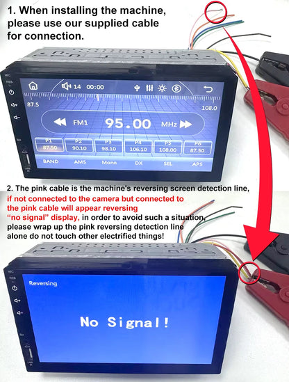 Radio Samochodowe 1 Din Carplay Android Auto - 7'' Touch Screen FM Bluetooth MirrorLink